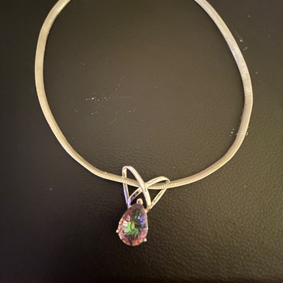 Mystic topaz necklace. Never worn. - Picture 9 of 12